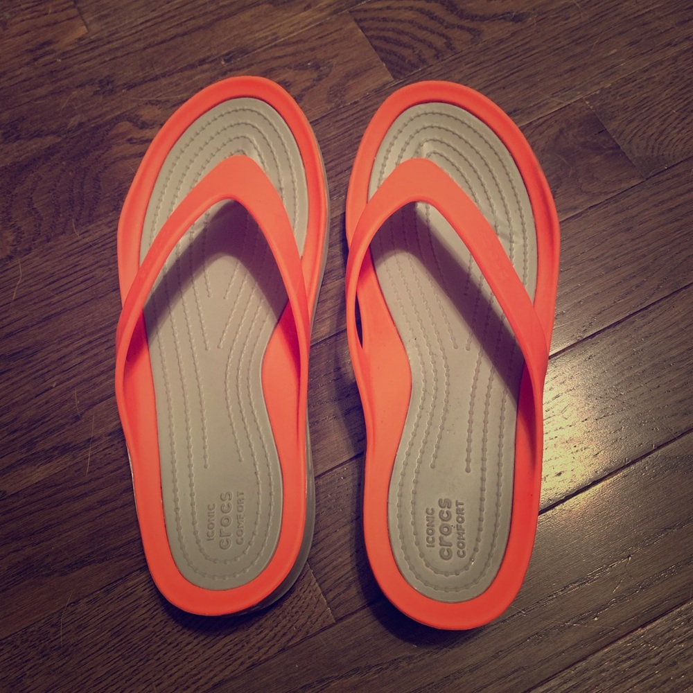 Crocs flip flops